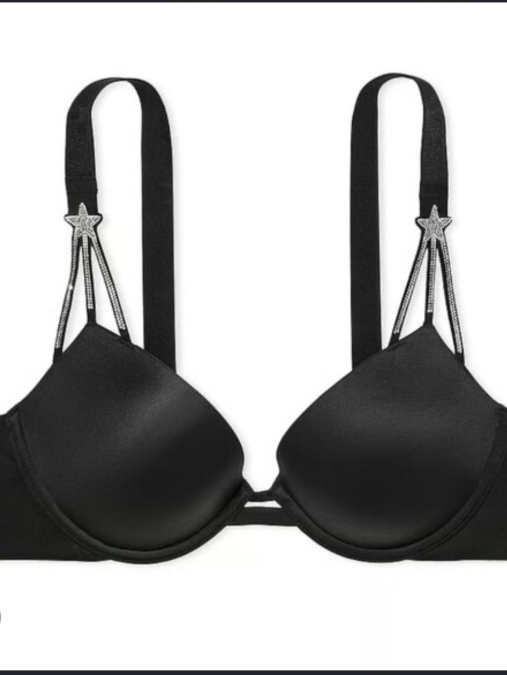 Victoria's Secret Black Star-Accent Push-Up Bra